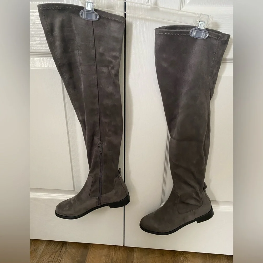 Kenneth Cole Reaction Wind-Free Over The Knee Boots Gray Women’s Size 6